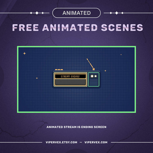 Free Animated Twitch Screens, Starting Soon Screen Twitch, offline twitch screens, brb screen for twitch,