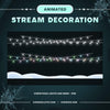 Christmas Lights Stream Decoration With Falling Snow, Winter Twitch Overlay, Cozy Vtuber Screens, Snow Stream Decoration