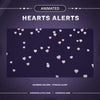 Animated Hearts Twitch Stream Alerts | 4 different colors | Twitch Stream alerts | Streamlabs and StreamElements alerts