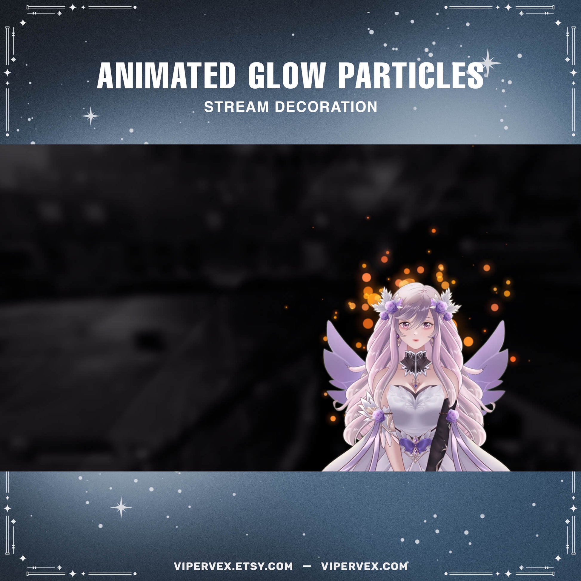 twitch layout, Stream Decoration, Streamer Decoration, twitch stream layout, overlay templates, twitch overlay obs, twitch overlays, twitch scene, stream overlay, twitch layouts, twitch template, particles animated, dust animated decor