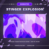 Purple Stinger Transition Twitch Explosion, Animated Stream Transition, Cute Purple Stream Stinger, Stinger Twitch, Twitch Layout