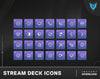 StreamDeck Icons Purple | 84 StreamDeck Icons | Twitch Streamer Assets | Streamdeck Icons | Streamdeck Icon Pack