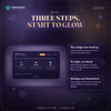 The three step first run wizard: connect, pick a look, go live