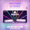 Channel points effects widget firing a laser party show over a Twitch stream