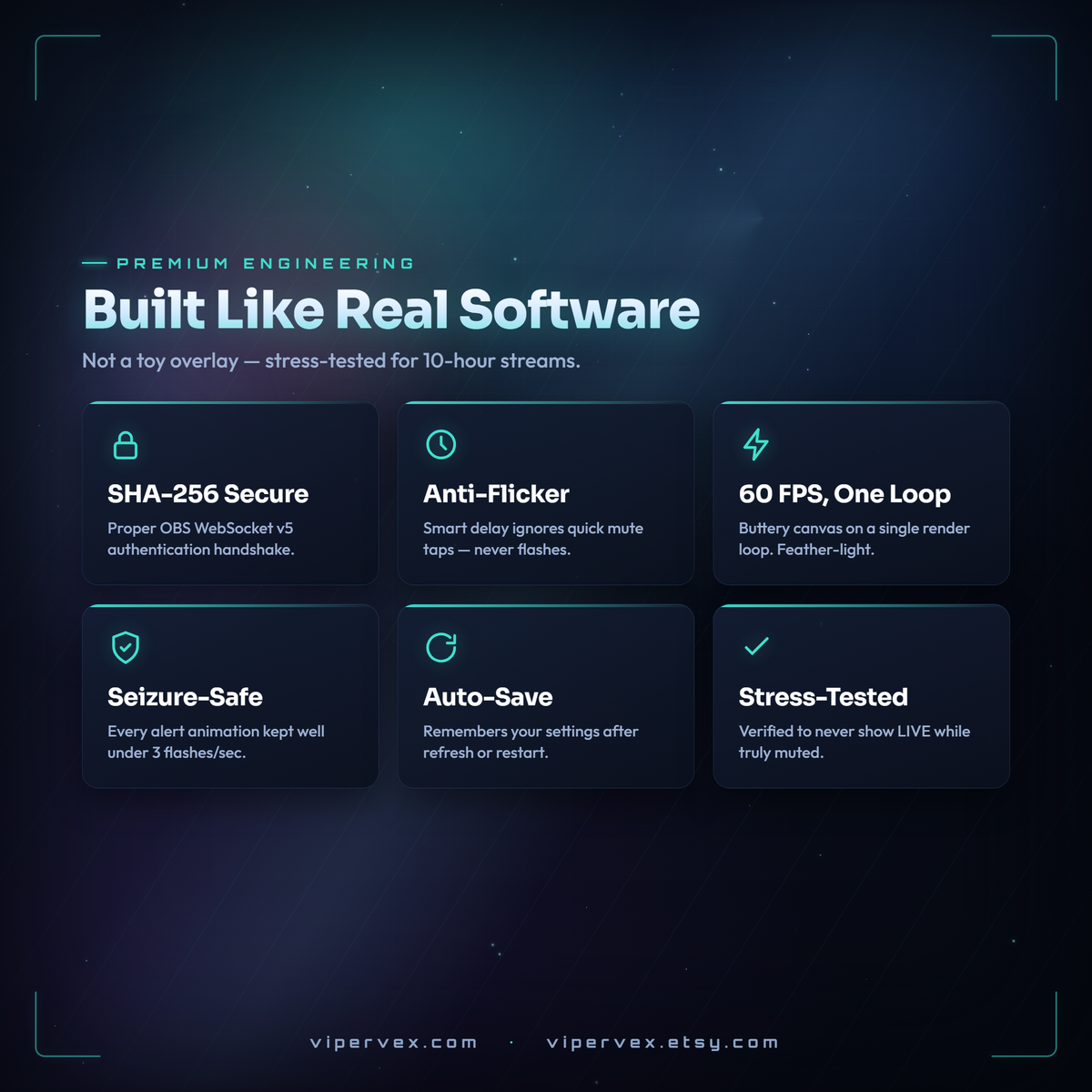 Engineering detail: anti flicker delay, smoothing and sensitivity controls