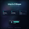 Three step setup for the microphone status widget