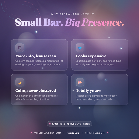 Why streamers run a ticker bar: goals, socials and schedule stay on screen