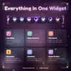 The eleven modules: stats, check in, goal, schedule, socials, events and giveaway