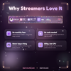 Why streamers run a command bar: one overlay instead of six