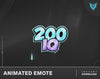 200IQ Animated Twitch Emote, Twitch Emotes, Animated Emote, Twitch Badge Flair, Stream Overlay