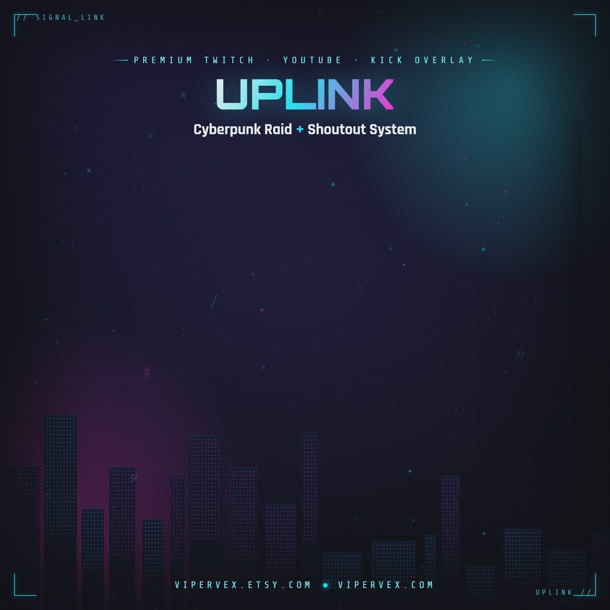 UPLINK demo: the transmission scans, locks, breaches and materialises the arriving creator's card