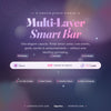 Multi-Layer Smart Bar demo: news scrolls, goal and countdown cards rotate, and a sub alert interrupts