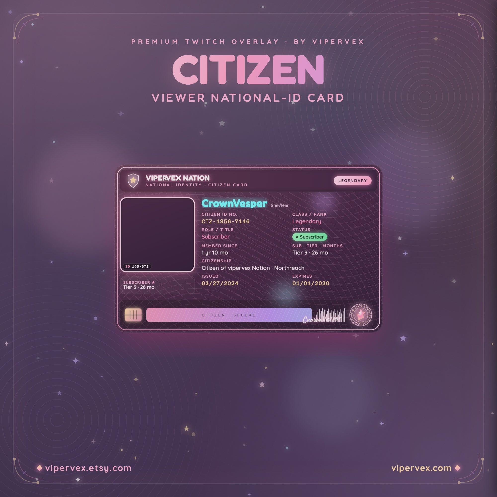 Product video: an ID card prints on stream with its hologram and seal, then reveals its rarity grade