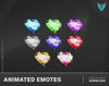 Animated Twitch Emotes Hearts Glitched, Animated Twitch Emotes, Hearts Twitch Emotes, Animated Emotes, Twitch Emotes