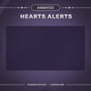 Animated Hearts Twitch Stream Alerts | 4 different colors | Twitch Stream alerts | Streamlabs and StreamElements alerts