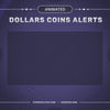 Dollars Coins Donation Animated Stream Alerts | 4x Multiple Colors Animated Alerts | Twitch Stream Alerts Streamlabs | Twitch Alerts