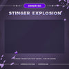 Purple Stinger Transition Twitch Explosion, Animated Stream Transition, Cute Purple Stream Stinger, Stinger Twitch, Twitch Layout