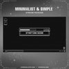 Minimalist & Simple Black Stream Package