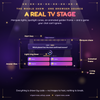 Quiz show overlay features including the timer ring and leaderboards