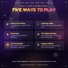 The five game modes: Classic, True or False, Lightning ladder, Streak and Final Gambit