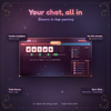 Viewers guessing letters and words from chat with their names on the feed