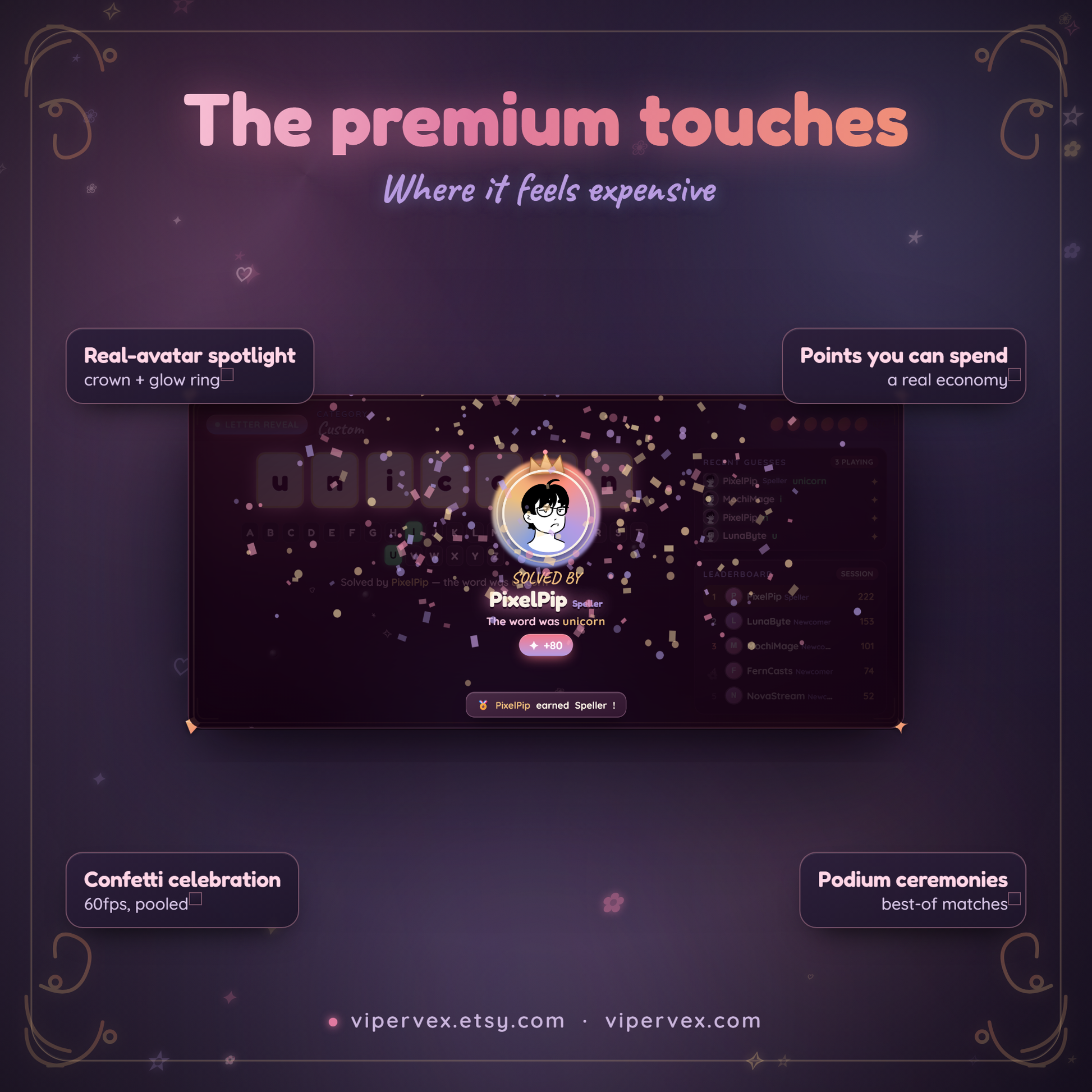 Power-ups, team versus rounds, best-of matches and the jackpot
