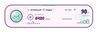 The Kawaii theme: pastel sticker styling with rounded bubble shapes