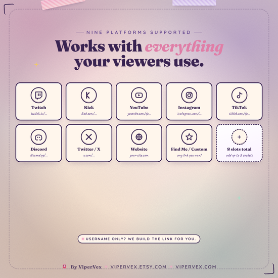 The social platforms you can add to the mailbox rotation