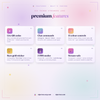 Features: seven platforms, live QR codes, ribbon messages and profile photos