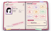 The passport board in its pastel hero theme