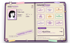 The passport board in the Royal theme