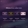 The eight themes from Aurora Holo and Luxe Gold through to Minimal Pro