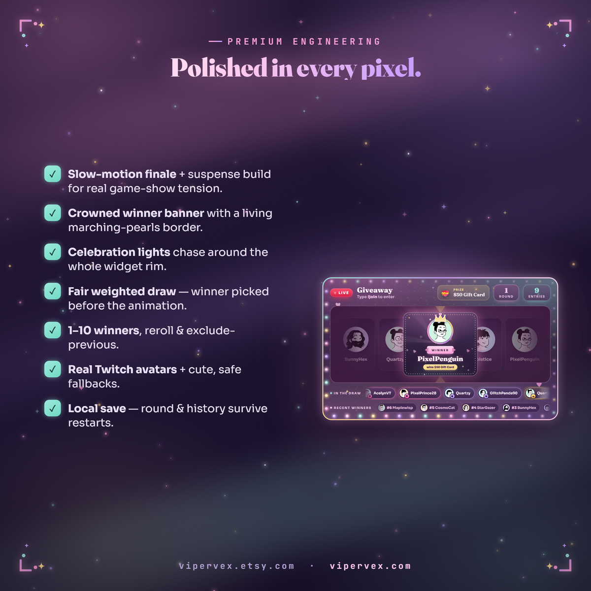 Entry rules including sub only rounds and luck weighting for subs and VIPs