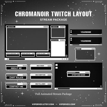 ChromaNoir Minimalist Stream Pack