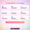 Everything included: OBS single file, Streamlabs version, StreamElements set, tutorial PDF, quick install PDF, command guide