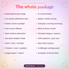 Full feature summary of the WHIZ chat quiz widget in two columns