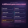 The seven round formats the widget can run