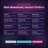 What is in the download, including the bundled fonts and word lists